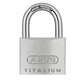 ABUS Mechanical  64TI/35mm TITALIUM™ Padlock Keyed Alike KA6355