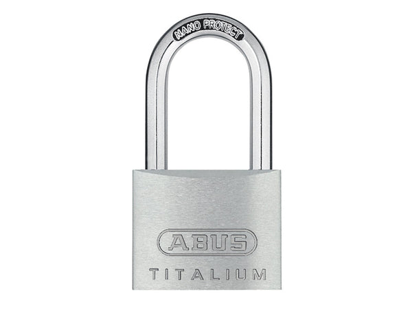 ABUS Mechanical 64TI/40mm TITALIUM™ Padlock 40mm Long Shackle Keyed Alike KA6411 – – Now available at MTN Shop UK.