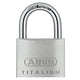 ABUS Mechanical  64TI/50mm TITALIUM™ Padlock Keyed Alike KA6511