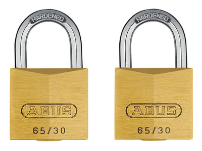 ABUS Mechanical 65/30mm Brass Padlock Twin Carded – – Now available at MTN Shop UK.