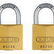 ABUS Mechanical  65/30mm Brass Padlock Twin Carded