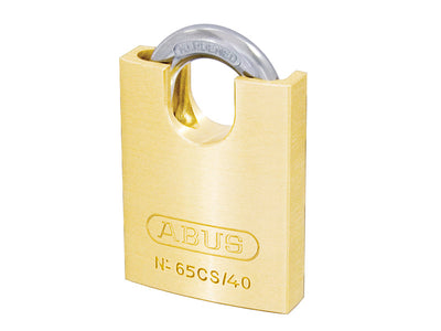 ABUS Mechanical 65CS/40mm Brass Padlock Closed Shackle Carded – – Now available at MTN Shop UK.