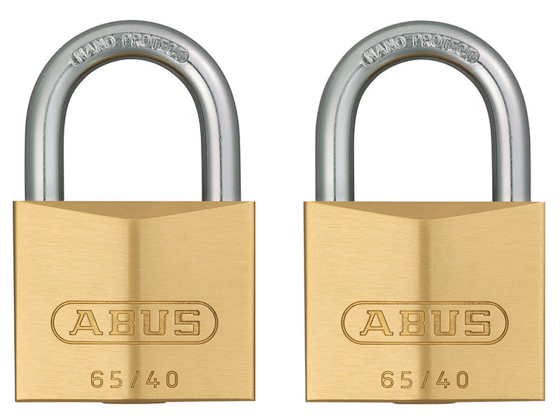 ABUS Mechanical 65/40mm Brass Padlock Twin Carded – – Now available at MTN Shop UK. - imagen 2