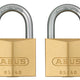 ABUS Mechanical  65/40mm Brass Padlock Twin Carded