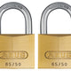 ABUS Mechanical  65/50mm Brass Padlock Twin Pack Carded