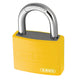 ABUS Mechanical  T65AL/40mm My Lock Aluminium Padlock Yellow Keyed Alike 6401