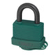 ABUS Mechanical  70AL/45mm Aluminium Padlock Green Keyed Alike 6401