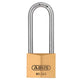ABUS Mechanical  85/40mm Brass Padlock 63mm Long Shackle Carded