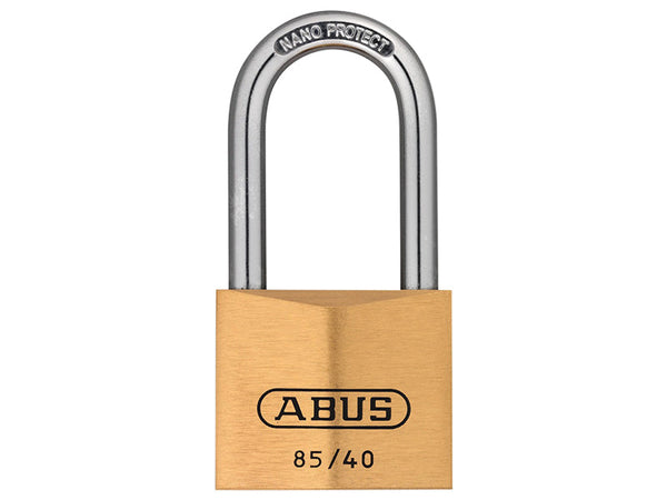 ABUS Mechanical 85/40mm Brass Padlock 40mm Long Shackle – – Now available at MTN Shop UK.
