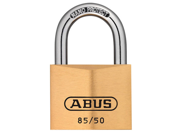ABUS Mechanical 85/50mm Brass Padlock Carded – – Now available at MTN Shop UK.