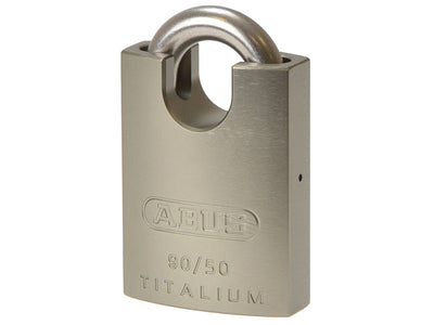 ABUS Mechanical 90RK/50 TITALIUM™ Padlock Closed Shackle Carded – – Now available at MTN Shop UK.