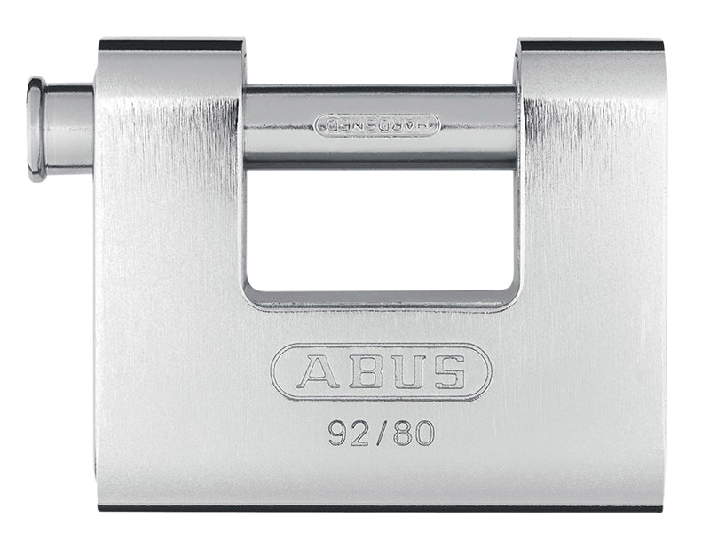 ABUS Mechanical 92/80mm Monoblock Brass Body Shutter Padlock – – Now available at MTN Shop UK. - imagen 2