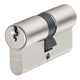 ABUS Mechanical  E60NP Euro Double Cylinder Nickel Pearl 30mm / 30mm Visi