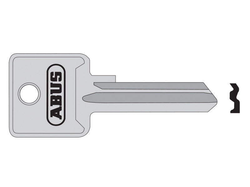 ABUS Mechanical 85/50 50mm +60 Left Hand Key Blank – – Now available at MTN Shop UK. - imagen 2