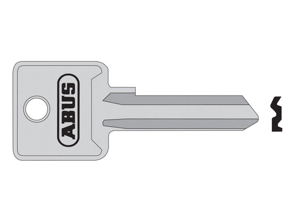 ABUS Mechanical 85/50 50mm +60 Right Hand Key Blank – – Now available at MTN Shop UK.