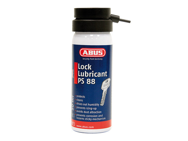 ABUS Mechanical PS88 Lock Lubricating Spray 50ml Carded – – Now available at MTN Shop UK.