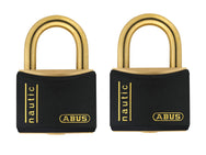 ABUS Mechanical T84MB/40mm Black Rustproof Padlock Twin Pack Carded – – Now available at MTN Shop UK. - imagen 2