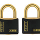 ABUS Mechanical  T84MB/40mm Black Rustproof Padlock Twin Pack Carded
