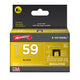 Arrow  T59 Insulated Staples Black 8 x 8mm (Box 300)