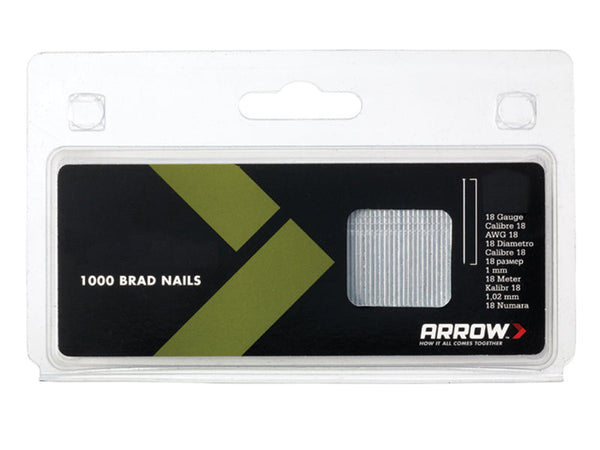 Arrow BN1832 Brad Nails 50mm 18g (Pack 1000) – – Now available at MTN Shop UK.