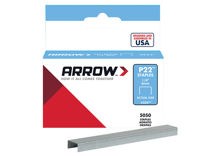 Arrow P22 Staples 6mm (1/4in) (Box 5050) – – Now available at MTN Shop UK. - imagen 2
