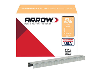 Arrow P35 Staples 10mm (3/8in) (Box 5040) – – Now available at MTN Shop UK.