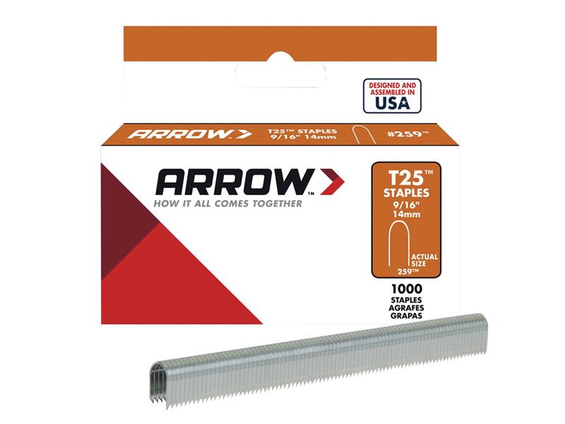Arrow T25 Staples 14mm (9/16in) (Box 1000) – – Now available at MTN Shop UK. - imagen 2