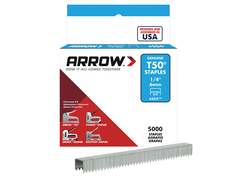 Arrow T50 Staples 6mm (1/4in) (Bulk Pack 5000) – – Now available at MTN Shop UK. - imagen 2