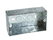 Axiom Electrical Metal Twin Socket Box 35mm (Pack 5) – – Now available at MTN Shop UK. - imagen 2