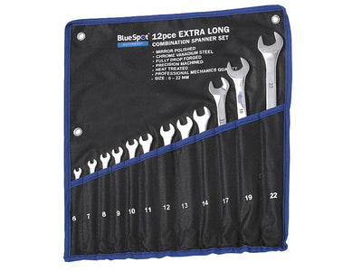 BlueSpot Tools Extra Long Combination Spanner Set, 12 Piece – – Now available at MTN Shop UK.