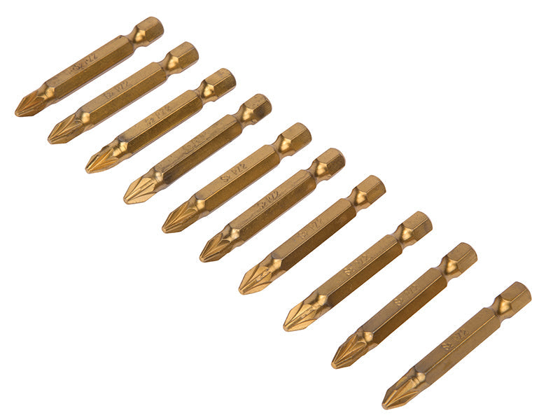 BlueSpot Tools Titanium Coated Screwdriver Bits PZ2 x 50mm (Pack 10) – – Now available at MTN Shop UK. - imagen 2