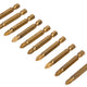 BlueSpot Tools Titanium Coated Screwdriver Bits PZ2 x 50mm (Pack 10)