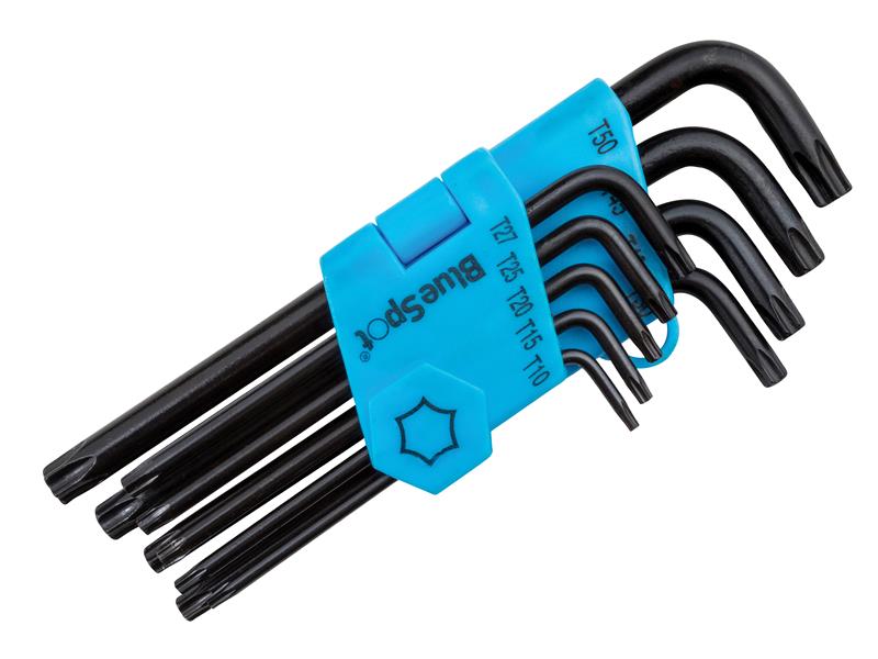 BlueSpot Tools Long Arm Ball End TORX Key Set of 9 (TX10-TX50) – – Now available at MTN Shop UK. - imagen 2