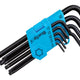 BlueSpot Tools Long Arm Ball End TORX Key Set of 9 (TX10-TX50)