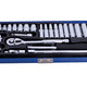 BlueSpot Tools 1/4in Metric Socket Set, 24 Piece