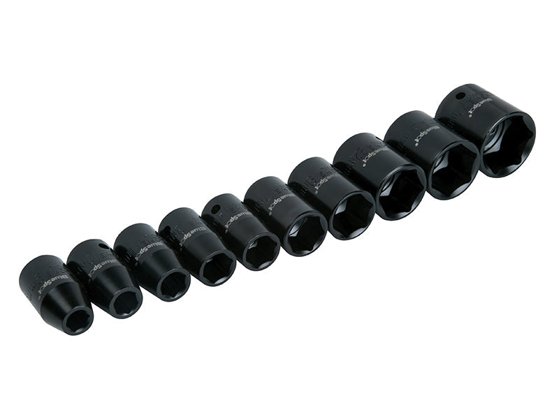 BlueSpot Tools 1/2in Metric Impact Socket Set 9-27mm, 10 Piece - imagen 2
