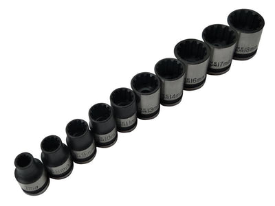 BlueSpot Tools 3/8in Drive Spline Socket Set Metric, 10 Piece – – Now available at MTN Shop UK.