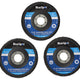 BlueSpot Tools Sanding Flap Disc Set 3 Piece 115mm (4.1/2in)