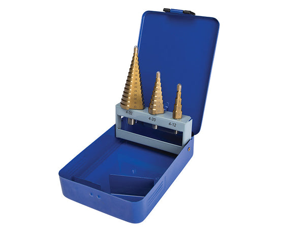 BlueSpot Tools Step Drill Set 4-32mm 3 Piece – – Now available at MTN Shop UK.