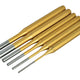 BlueSpot Tools Gold Pin Punch Set  6 Piece