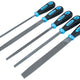 BlueSpot Tools Soft Grip Handled File Set, 5 Piece