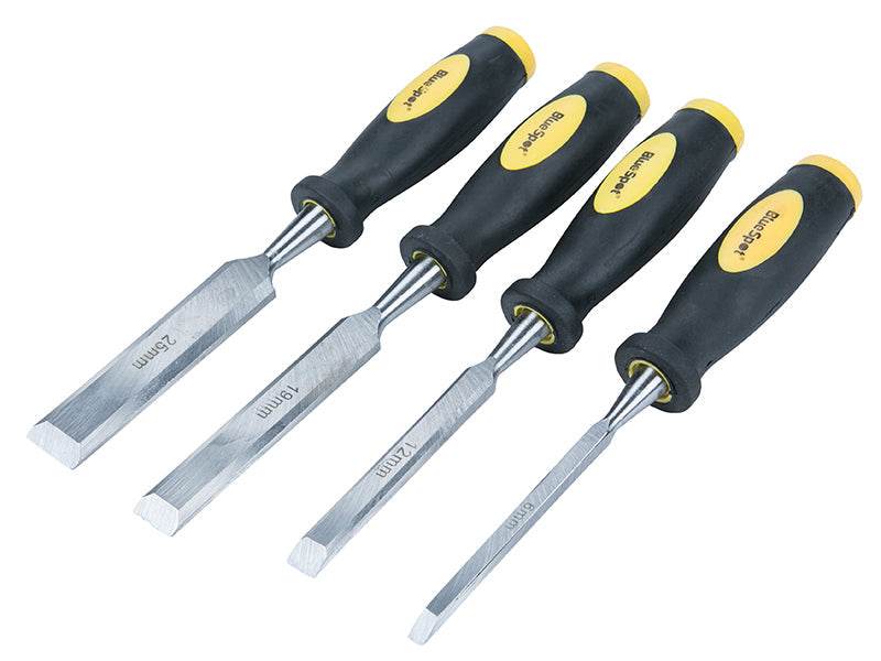 BlueSpot Tools Chisel Set Double Colour Handle Set, 4 Piece – – Now available at MTN Shop UK. - imagen 2