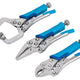 BlueSpot Tools Mini Locking Pliers Set, 3 Piece
