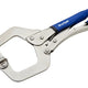 BlueSpot Tools Locking C-Clamp with Swivel Pads 280mm (11in)