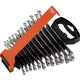 Bahco Chrome Polished Combination Spanner Set, 12 Piece