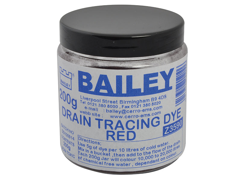 Bailey 3590 Drain Tracing Dye - Red – – Now available at MTN Shop UK. - imagen 2