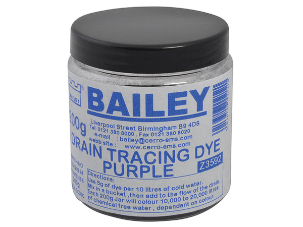Bailey 3592 Drain Tracing Dye - Purple – – Now available at MTN Shop UK.