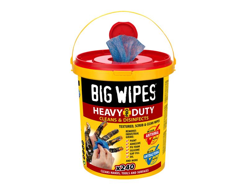 Big Wipes Heavy-Duty Pro+ Antiviral Wipes (Bucket 240) – – Now available at MTN Shop UK. - imagen 2