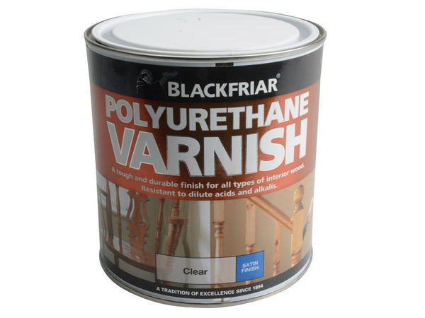 Blackfriar Polyurethane Varnish P100 Clear Satin 1 litre – – Now available at MTN Shop UK.