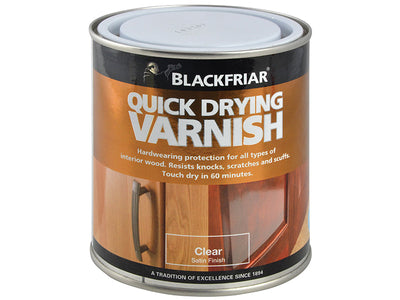 Blackfriar Quick Drying Duratough Interior Varnish Clear Satin 250ml – – Now available at MTN Shop UK.